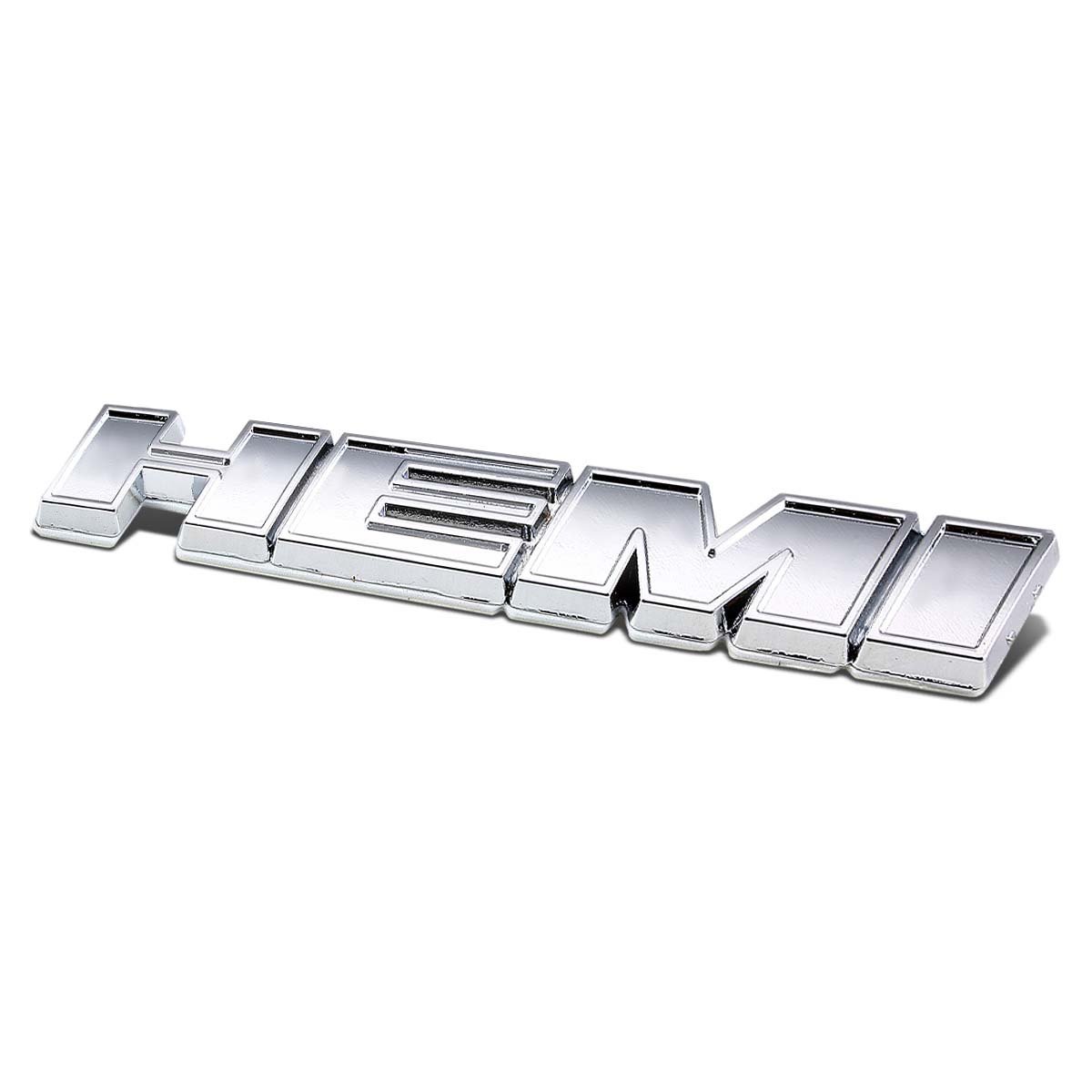 Metal Emblem Decal Logo Trim Badge "HEMI" (Silver)